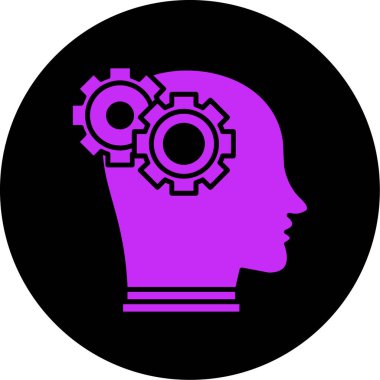 Beyin simgesiyle baş