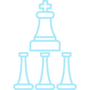 Satranç ikonu vektör illüstrasyonu