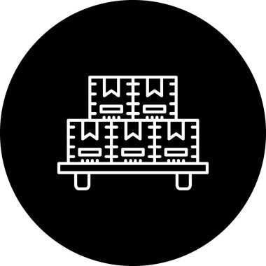 Tren ikonu. Web için basit bir demiryolu vektör simgesi çizimi