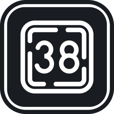 Saat. Web simgesi basit tasarım