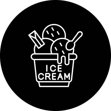 Vektör dondurma simgesi