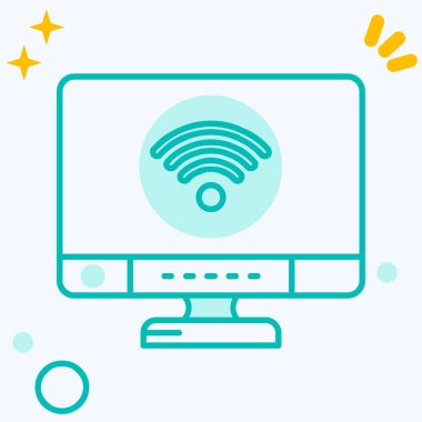 wifi ağ vektör çizimi