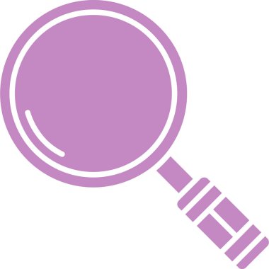 Büyütme cam simgesi, vektör illüstrasyonu