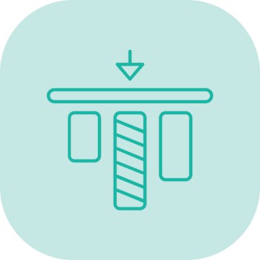 Modern yapı simgesinin vektör illüstrasyonu