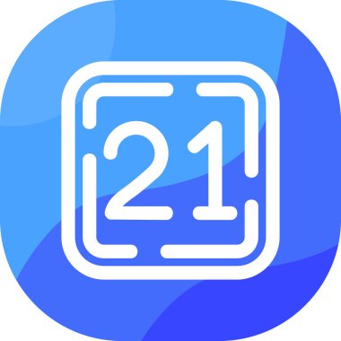 Takvim simgesinin vektör illüstrasyonu