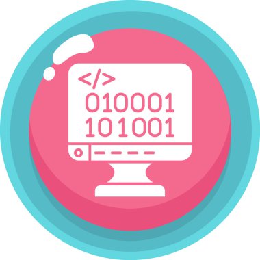 Rozet biçiminde kod programlama simgesi