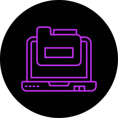 bilgisayar simgesi vektör illüstrasyonu