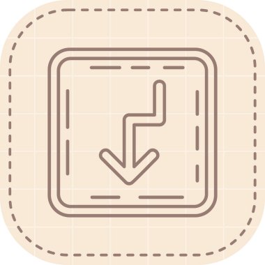 ok simgesi, vektör illüstrasyonu