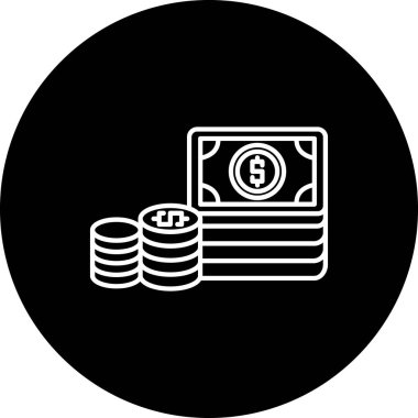 Kişisel banka simgesinin illüstrasyon vektör simgesi...