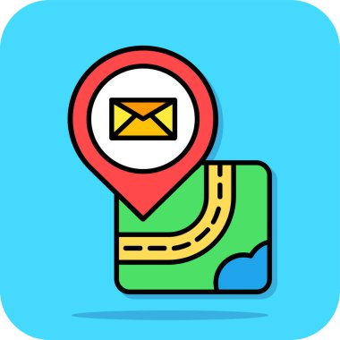 konum navigasyon pin simgesi - taslak biçimi