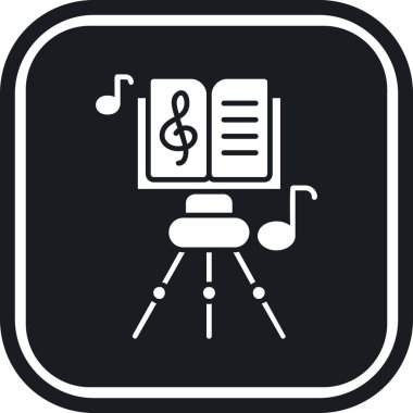 Vektör müzik simgesi illüstrasyonu