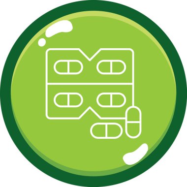 tıp web simgesi basit illüstrasyon