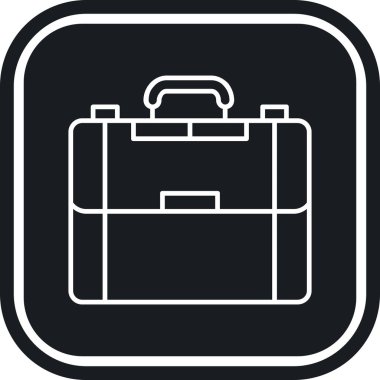 Çanta. Web simgesi vektör illüstrasyonu