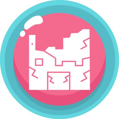 inşaat web simgesi düz biçiminde oluşturuluyor