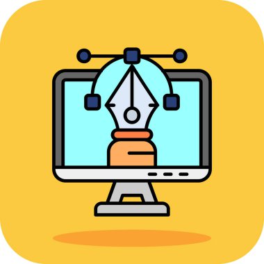 Vektör illüstrasyonu için web renk simgesi