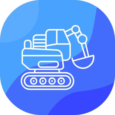 Bir robot simgesinin vektör illüstrasyonu