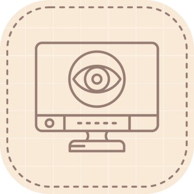 Göz simgesi, modern vektör illüstrasyon tasarımı