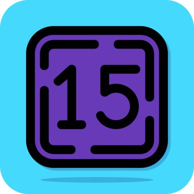 4 numaralı simge beyaz arkaplanda izole edildi