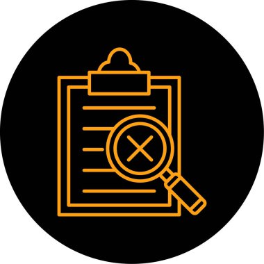 Büyütme cam simgesi vektör illüstrasyonu