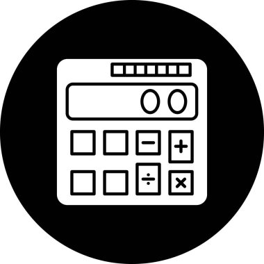 hesaplayıcı hesap makinesi hesap makinesi simgesi dış hat biçiminde