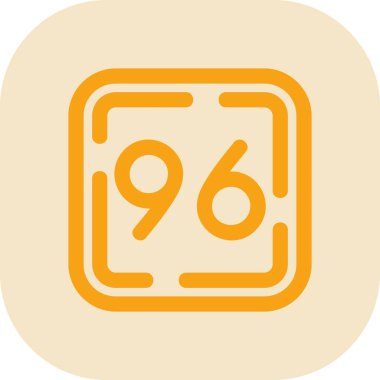 9 numaralı vektör simgesi