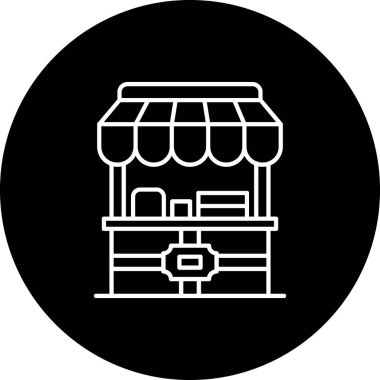 Gıda simgesinin vektör illüstrasyonu