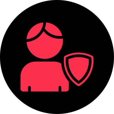 Koruma simgesi vektör illüstrasyonu