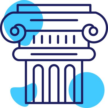 Sütun. Web simgesi basit illüstrasyon