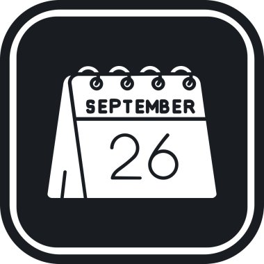 Takvim simgesi, vektör çizimi