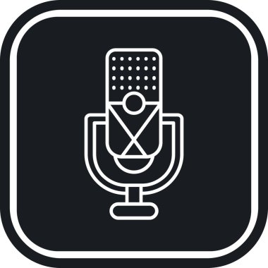 Radyo simgesi, vektör illüstrasyonu