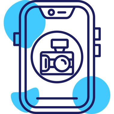 Kamera Simgesi Moda Biçiminde İzole Arkaplan