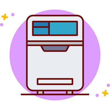 mikrodalga modern ikon vektör çizimi