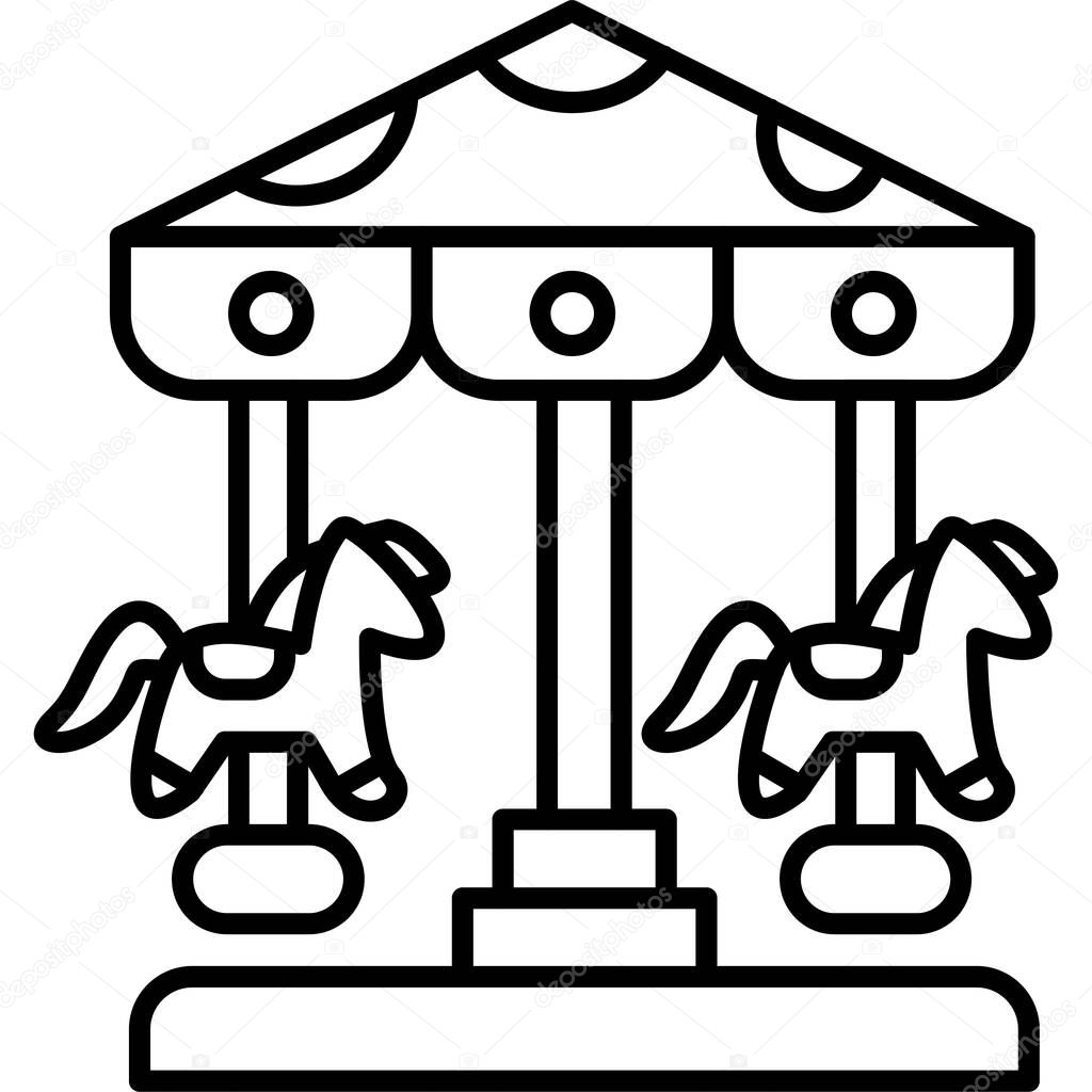 Horse horse horse icon in outline style