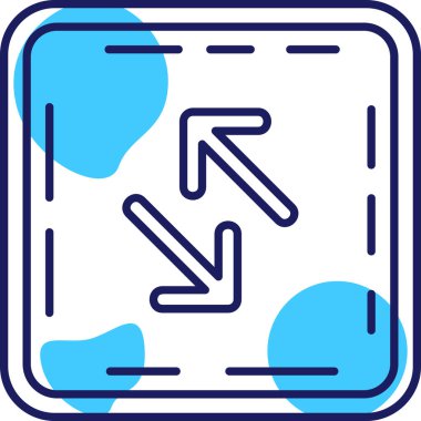 Bir harita simgesinin vektör illüstrasyonu