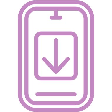 cep telefonu simgesi. vektör illüstrasyonu