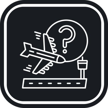 uçak ikonu vektör illüstrasyonu