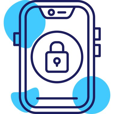 Akıllı telefon. Web simgesi basit illüstrasyon