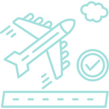 Havaalanı uçuş kontrol simgesi