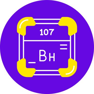 Kimyasal simge, vektör çizimi