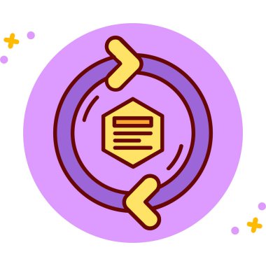 Modern bir simgenin vektör illüstrasyonu