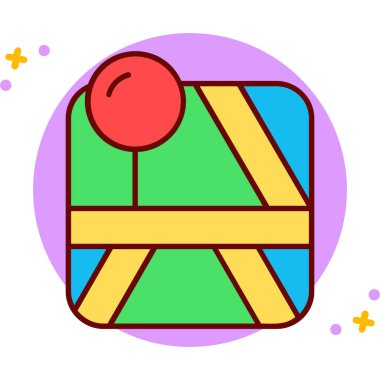 Çizgi film ve sevimli oyuncağın vektör çizimi