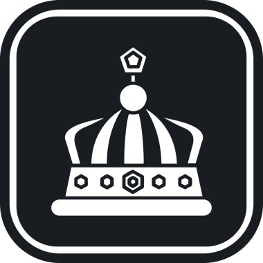 Taç simgesi, vektör illüstrasyonu