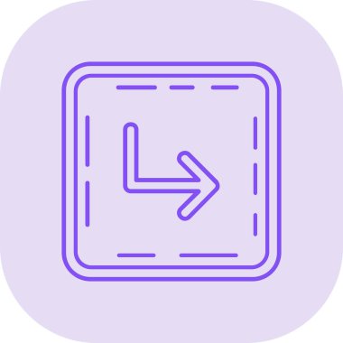 Beyaz arkaplanınız için sol yön ok simgesi