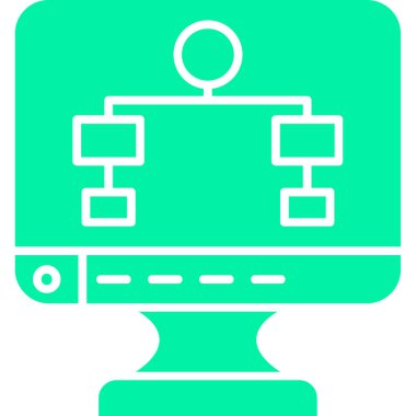 Ağ simgesi. Web 'in basit illüstrasyonu