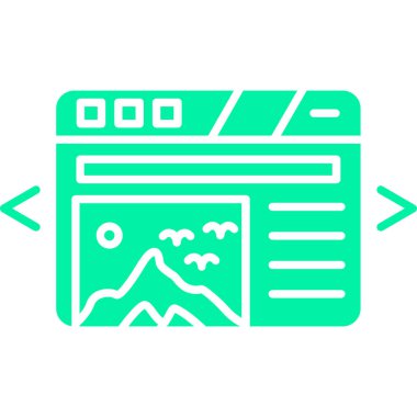 Tek izole edilmiş simgenin vektör illüstrasyonu