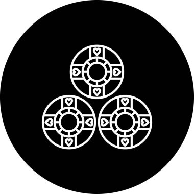 vektör kumarhane yonga simgesi