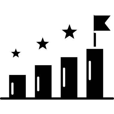 İş ve finans simgesinin vektör illüstrasyonu