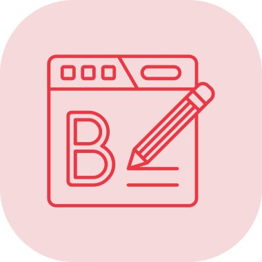 Modern b 'nin vektör illüstrasyonu eksik simgesi