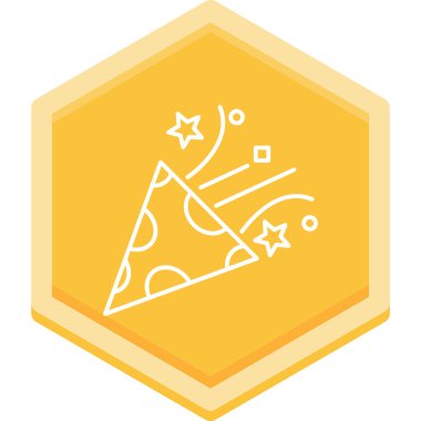 parti kutlama simgesi, vektör illüstrasyonu