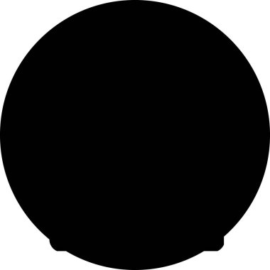 yuvarlak siyah simge beyaz arkaplan